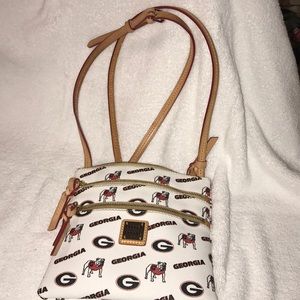 Dooney & Bourke GA bulldogs cross body purse